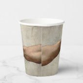 Michaelangelo overhandigt de schepping Adam God Papieren Bekers (Rechts)