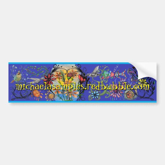 michaelasamples.roodbel Bumpersticker (Voorkant)