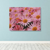 Michaelmas Daisies Canvas Print (Insitu (Houten vloer))