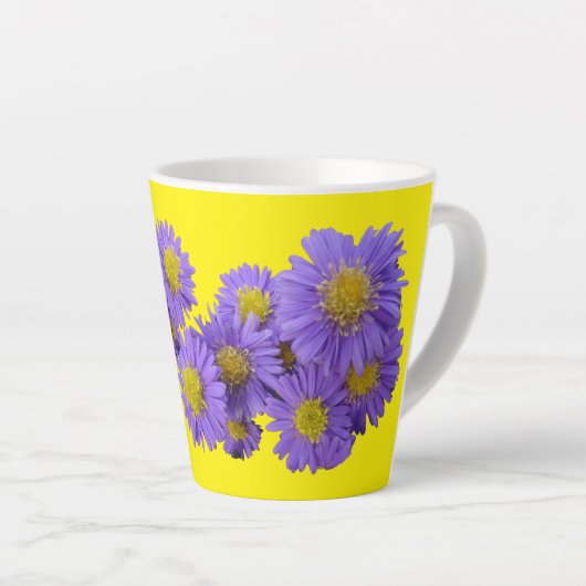 Michaelmas Daisy Cust. Gele latte Mok (Rechterhoek)