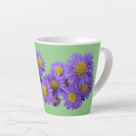 Michaelmas Daisy Cust. Green Latte Mok (Rechterhoek)