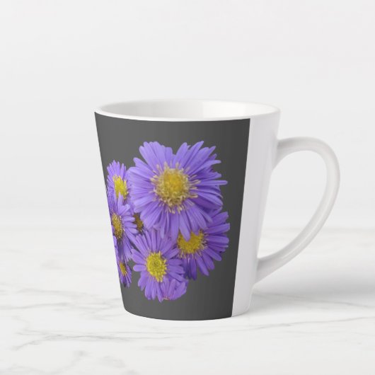 Michaelmas Daisy Cust. Grijze latte Mok (Rechts)
