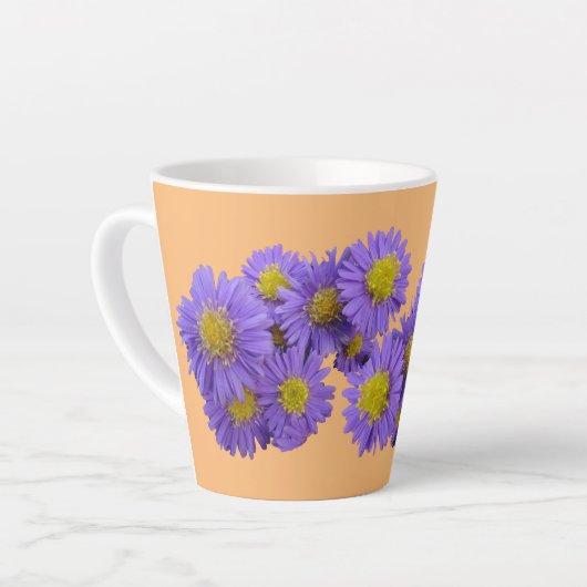 Michaelmas Daisy Cust. Oranje latte Mok (Linkerhoek)