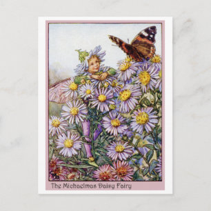 Michaelmas Daisy Fairy Briefkaart