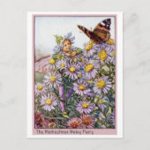 Michaelmas Daisy Fairy Briefkaart (Voorkant)