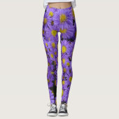 Michaelmas Daisy Patroon Legging (Voorkant)