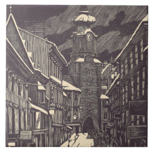 Michaëlpoort in Middeleeuwse Toren Bratislava Tegeltje