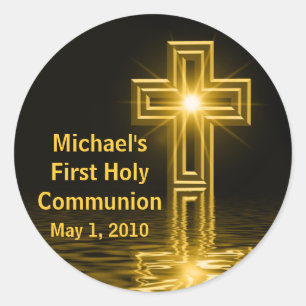 Michael's eerste heilige communie Stickers