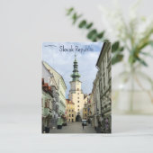 Michael's Gate Oude Stad Slowakije Briefkaart (Staand voorkant)