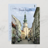 Michael's Gate Oude Stad Slowakije Briefkaart (Voorkant / Achterkant)