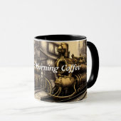 Michael's Morning Coffee Gepersonaliseerde Mok (Voorkant rechts)