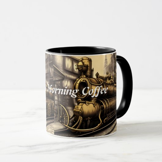 Michael's Morning Coffee Gepersonaliseerde  Mok (Voorkant rechts)