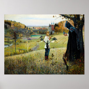 Michail Nesterov: Visie van Youth Bartholomew Poster