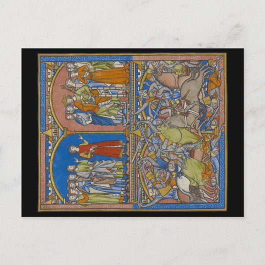 Michal's bruidsschat, een bloedige strijd briefkaart (Voorkant)