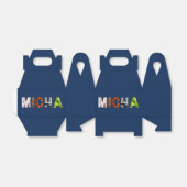 MIcha's Bar Mitzvah Bedankdoosjes (Uitgevouwen)