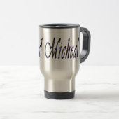 Micheal, Name, Logo, Travel Coffee Mug Reisbeker (Voorkant rechts)