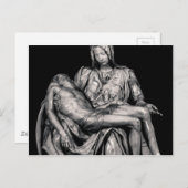 Michealangelo Masterstuk La Pieta Sculpture Briefkaart (Voorkant / Achterkant)