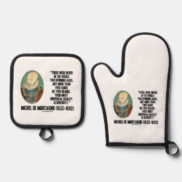 Michel de Montaigne heeft nooit twee meningen over Ovenwant & Pannenlap Set