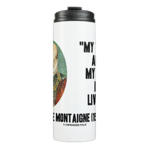 Michel de Montaigne mijn handel en mijn kunst leve Thermosbeker