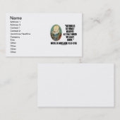 Michel de Montaigne niets dat zo sterk wordt geloo Visitekaartje (Voorkant / Achterkant)