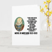 Michel de Montaigne nooit Twee Adviezen citeert Kaart (Gele Bloem)