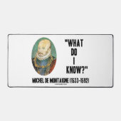 Michel de Montaigne Wat weet ik? prijsopgave Bureaumat (Voorkant)