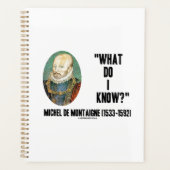 Michel de Montaigne Wat weet ik? prijsopgave Planner (Voorkant)
