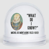 Michel de Montaigne Wat weet ik? prijsopgave Sneeuwbol (Voorkant)