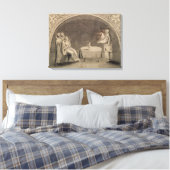Michel de Nostradame en Catherine Canvas Afdruk (Insitu (Slaapkamer))
