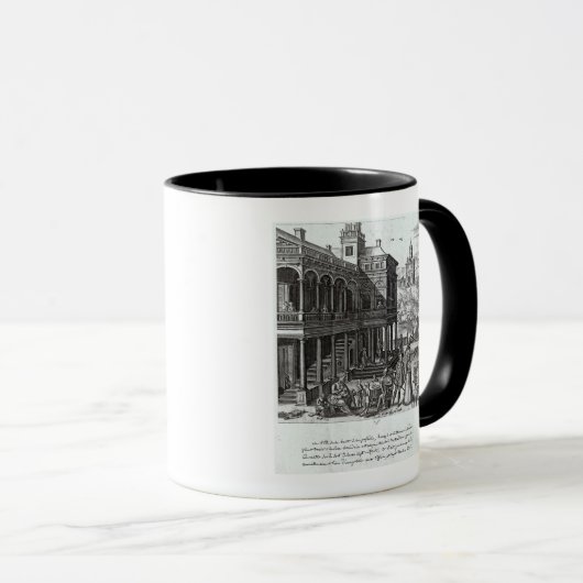 Michel de Nostradame wordt geraadpleegd Mok (Voorkant rechts)