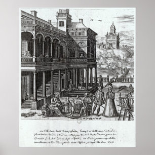 Michel de Nostradame wordt geraadpleegd Poster