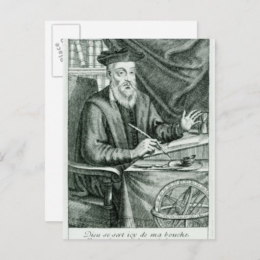 Michel de Nostredame Briefkaart (Voorkant / Achterkant)
