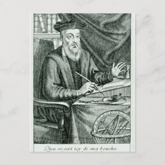 Michel de Nostredame Briefkaart (Voorkant)