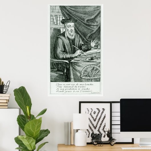 Michel de Nostredame Poster (Thuiskantoor)
