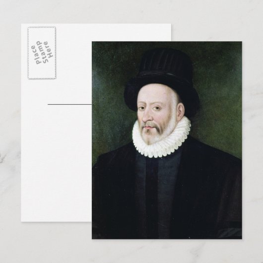 Michel Eyquem de Montaigne Briefkaart (Voorkant / Achterkant)