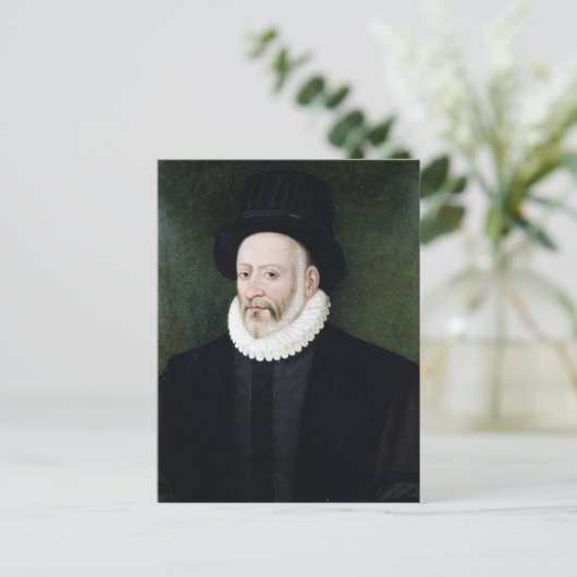 Michel Eyquem de Montaigne Briefkaart (Staand voorkant)