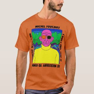 Michel Foucault Retro Quote Design T-shirt