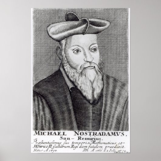 Michel Nostradamus Poster (Voorkant)