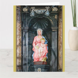 Michelangelo 1504 Madonna van Brugge Kerstmis Kaart