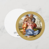 Michelangelo 1507 HEILIGE FAMILIE Feestdagenkaart (Voorkant / Achterkant)