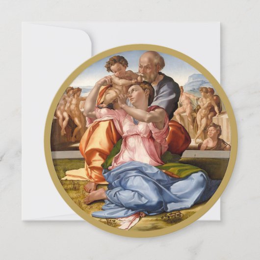 Michelangelo 1507 HEILIGE FAMILIE KAART (Voorkant)
