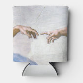 Michelangelo - Aanmaak van Adam geïsoleerd Blikjeskoeler (Voorkant)