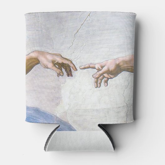 Michelangelo - Aanmaak van Adam geïsoleerd Blikjeskoeler (Voorkant)