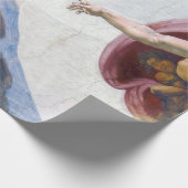 Michelangelo - Aanmaak van Adam geïsoleerd Cadeaupapier (Hoek)