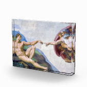 Michelangelo - Aanmaak van Adam geïsoleerd Fotoblokken (Rechts)