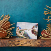 Michelangelo - Aanmaak van Adam geïsoleerd Fotoplaat (Zijkant)