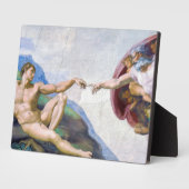 Michelangelo - Aanmaak van Adam geïsoleerd Fotoplaat (Zijkant)