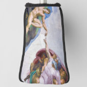 Michelangelo - Aanmaak van Adam geïsoleerd Golfheadcover (Draai 90)
