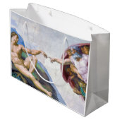 Michelangelo - Aanmaak van Adam geïsoleerd Groot Cadeauzakje (Achterkant Gekanteld)