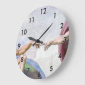 Michelangelo - Aanmaak van Adam geïsoleerd Grote Klok (Hoek)